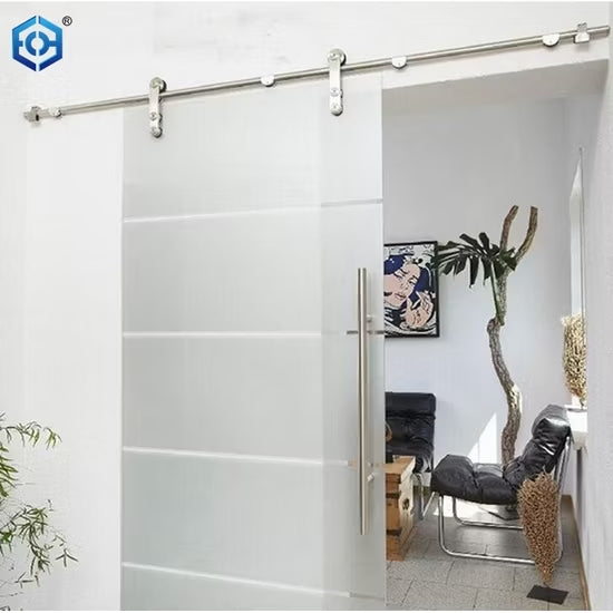 Sistema Puerta Corrediza Cristal BDH-A18 2 MTS - Acero Inoxidable 304