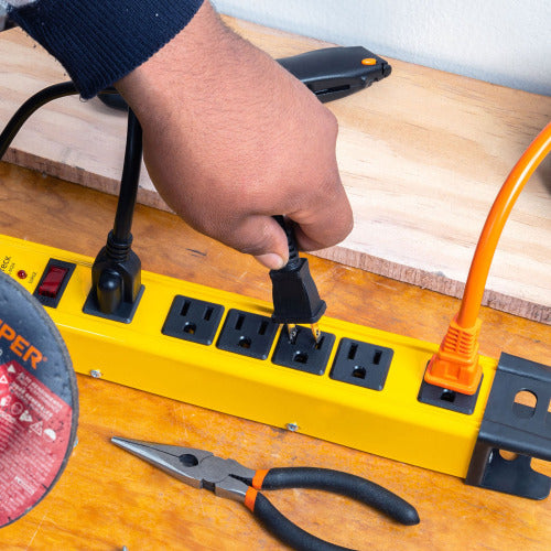 Supresor de Picos Multitoma 6 Salidas 1200J - Protección Óptima