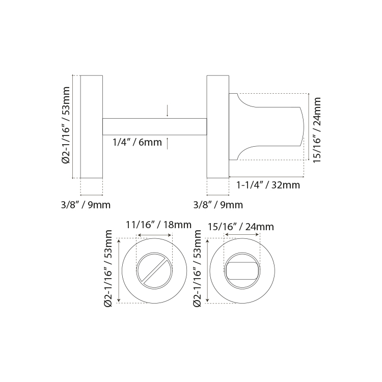 Set WC Mod.3 Jako 53mm Acero Inox, Durabilidad Garantizada