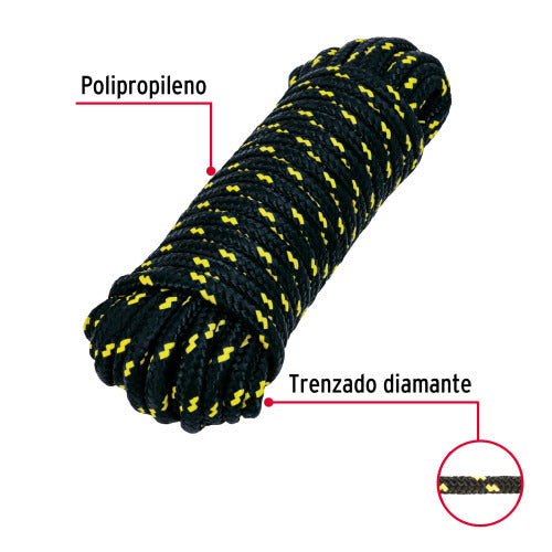Cuerda de Polipropileno Trenzada Multicolor - Resistente y Versátil