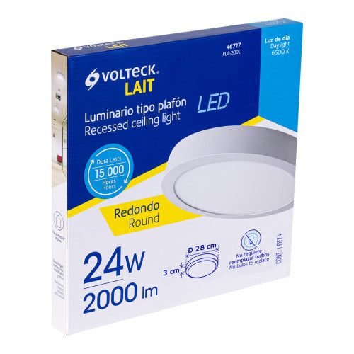 Plafón LED Redondo 24W - Iluminación Moderna y Eficiente
