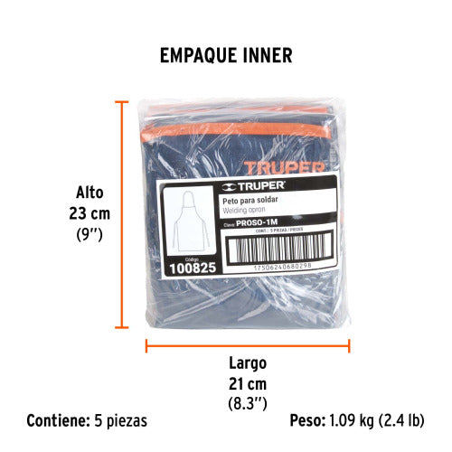 Peto de Mezclilla para Soldar - Protección Óptima