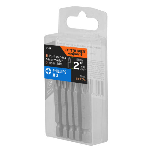 Juego de Puntas Phillips PH3 (5 Piezas) - Alta Calidad