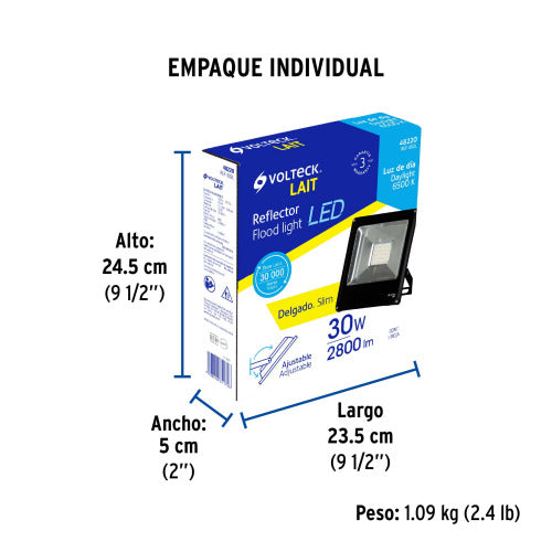 Reflector LED Slim 30W - Iluminación Eficiente