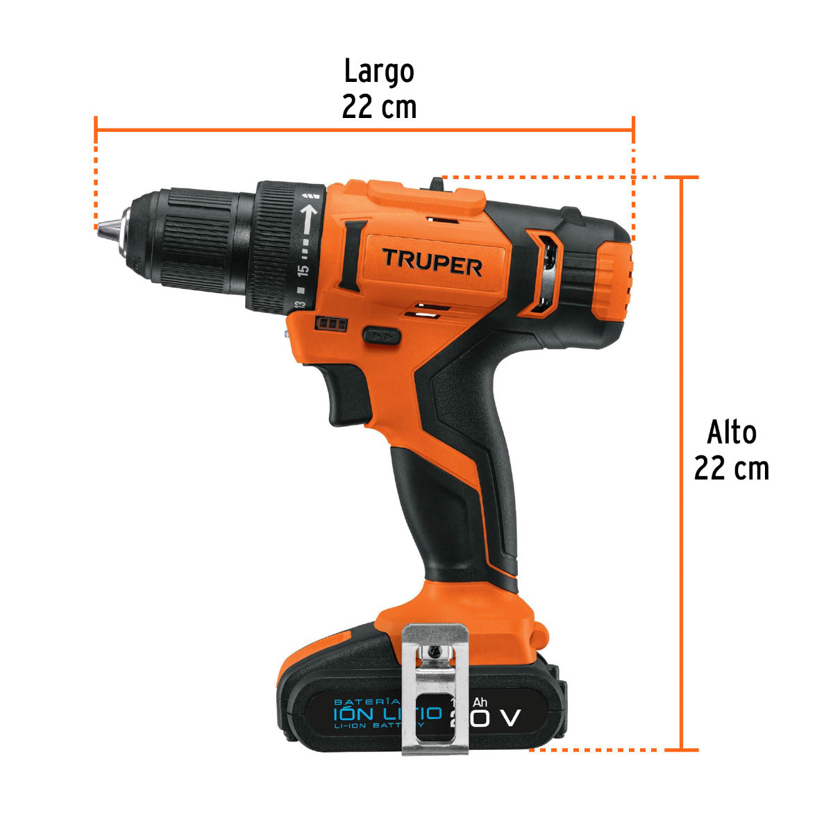 Taladro Inalámbrico 18V TALI-18A2 con Batería de Ion