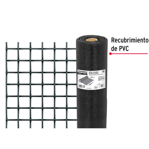 Malla Mosquitera Negra 1.20x30m - Protección Duradera