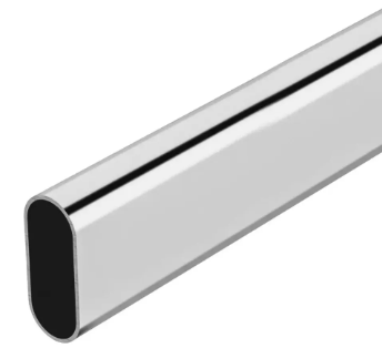 Tubo Oval Cromo CT30 16mmx3m - Alta Resistencia