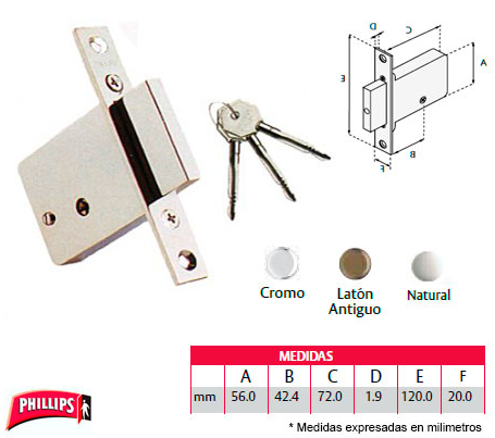 Cerradura X-1000 Latón Antiguo - Seguridad y Estilo