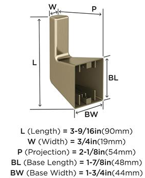 Percha BlackRock BBZ BH36000BBZ - Diseño Moderno y Duradero
