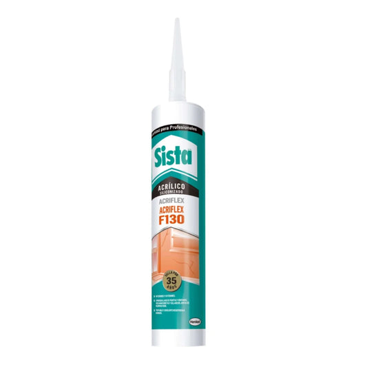 Sellador Acrílico Blanco Sista 300 ML | Uso Interior/Exterior