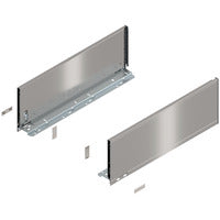 Inox Perfil LEGRABOX, Altura C (177 mm), LN=500 mm, dra+izq, para LEGRABOX pure