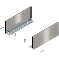 Inox Perfil LEGRABOX, Altura C (177 mm), LN=400 mm, dra+izq, para LEGRABOX pure