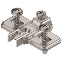 MODUL Base, en cruz, 0 mm, Acero, EXPANDO (tornillos premontados con tetones extensibles), AA: Agujero coliso