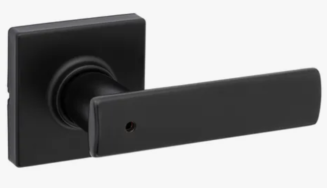 Cerradura de Privacidad Kwikset Breton - Negro Mate