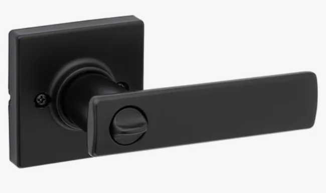 Cerradura de Privacidad Kwikset Breton - Negro Mate