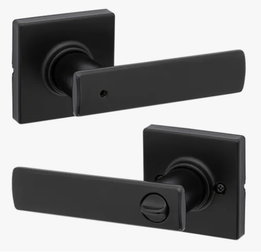 Cerradura de Privacidad Kwikset Breton - Negro Mate