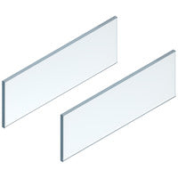 LEGRABOX Elemento de inserción - lateral, Altura 138 mm, LN=500 mm, Vidrio transparente, 2 pza por juego, para LEGRABOX free