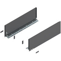 gris orión mate Perfil LEGRABOX, Altura C (177 mm), LN=550 mm, dra+izq, para LEGRABOX pure