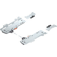 Juego (Unidad TIP-ON BLUMOTION + Tope de arrastre + Adaptador), para MERIVOBOX, Tipo L5, LN=450-600 mm, Peso total del módulo extraíble=35-70 kg, dra+izq