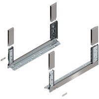 Inox Perfil LEGRABOX free, Altura C (177 mm), LN=500 mm, dra+izq, para LEGRABOX free