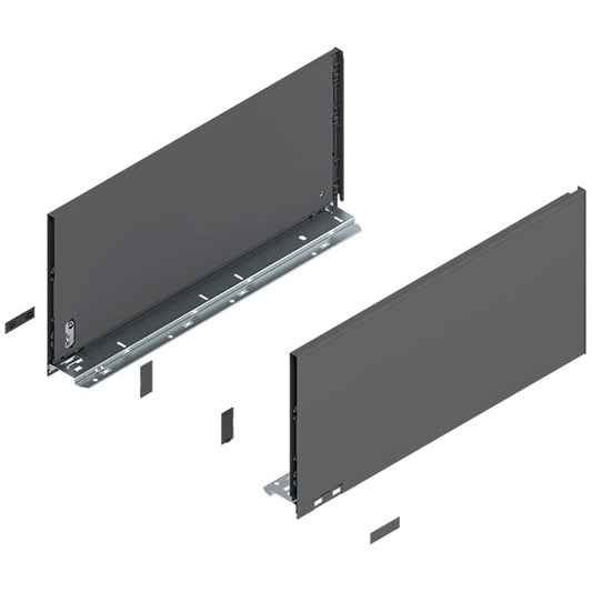 Cajón LEGRABOX Gris Orion Mate, Altura F 241mm, LN=500mm
