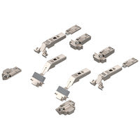 CLIP top Bisagra intermedia de aluminio para compas abatible plegable AVENTOS 134° (Juego), sin muelle, Caz.: p. atornillar