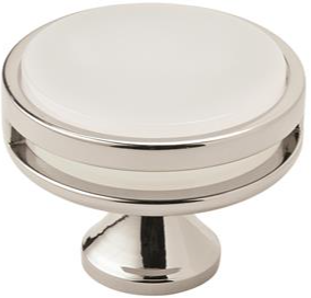Pomo Oberon 1 3/4" Níquel Frost - Elegante y Duradero