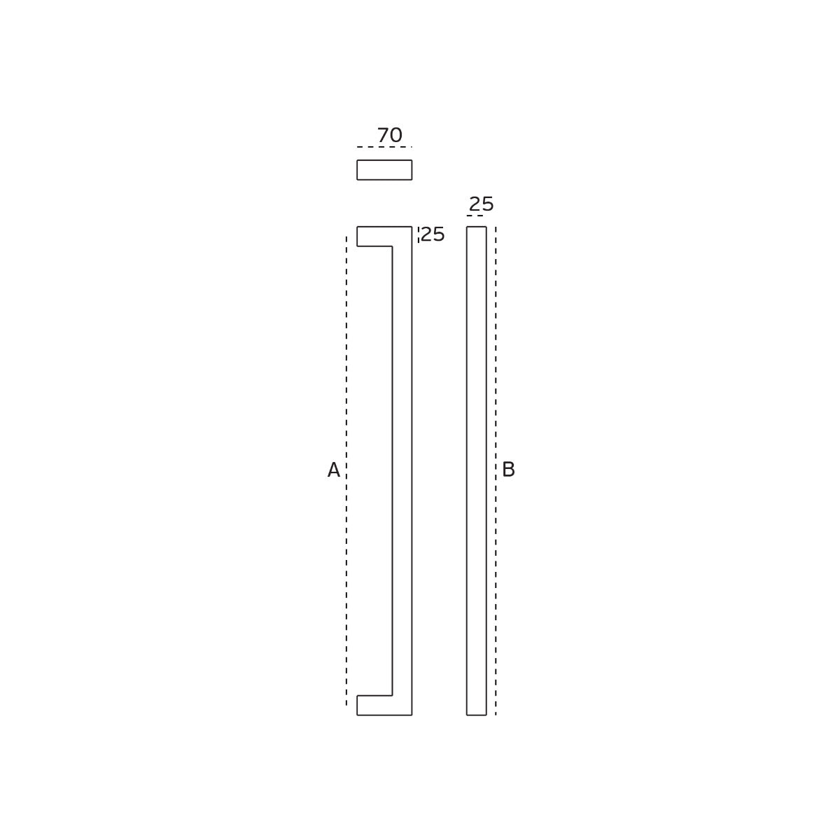 Manijas Acero Inoxidable JNF - AISI 304 Satinado