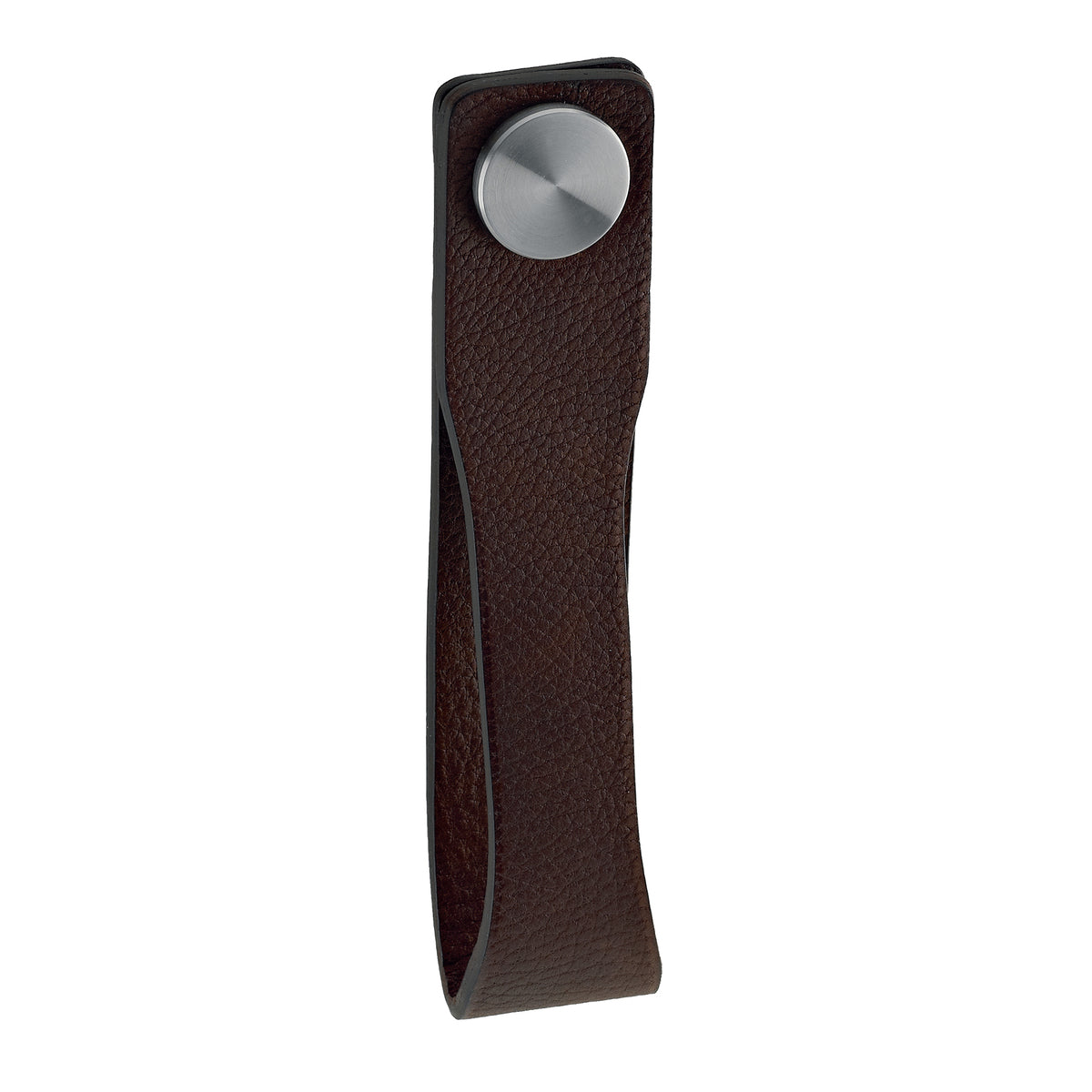 Tirador de Puerta 'Skin' en Cuero Marrón - Elegancia Duradera
