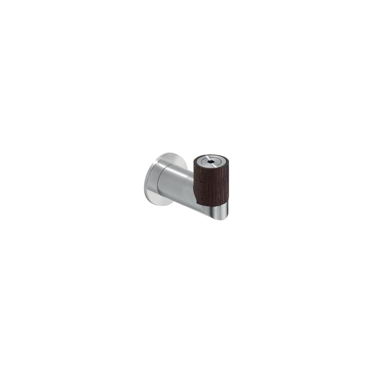 Percha Wenge de Acero Inoxidable - Diseño Pedro Queirós