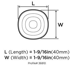 Pomo Concentric 1 9/16 BBZ - Calidad Premium