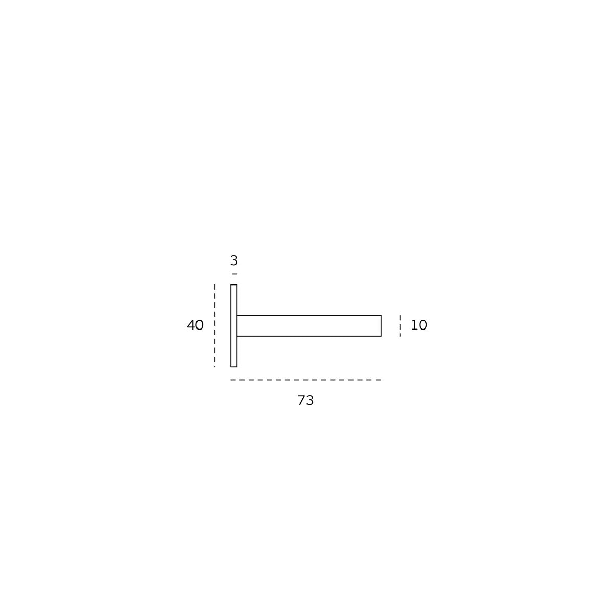Toallero Slim Black JNF - Acero Inoxidable AISI 304