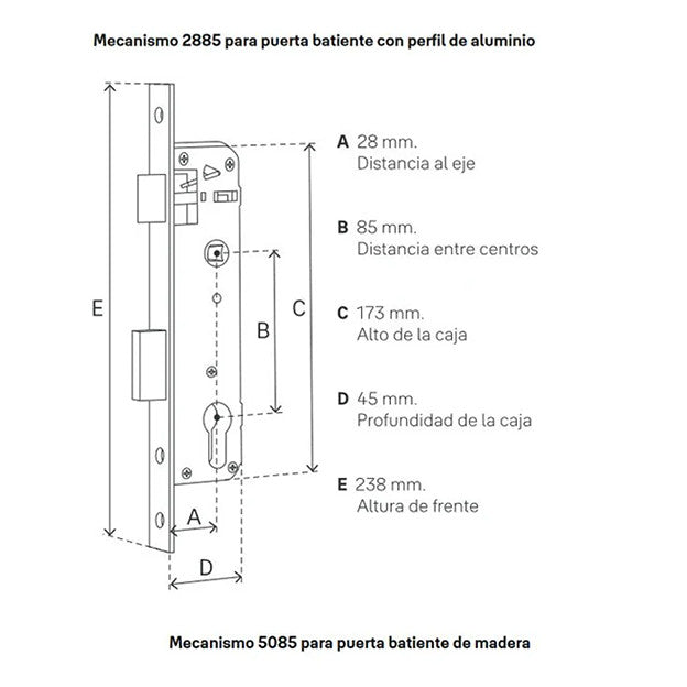 Cerradura Digital YSD 100 | Seguridad Moderna | 2885 MM