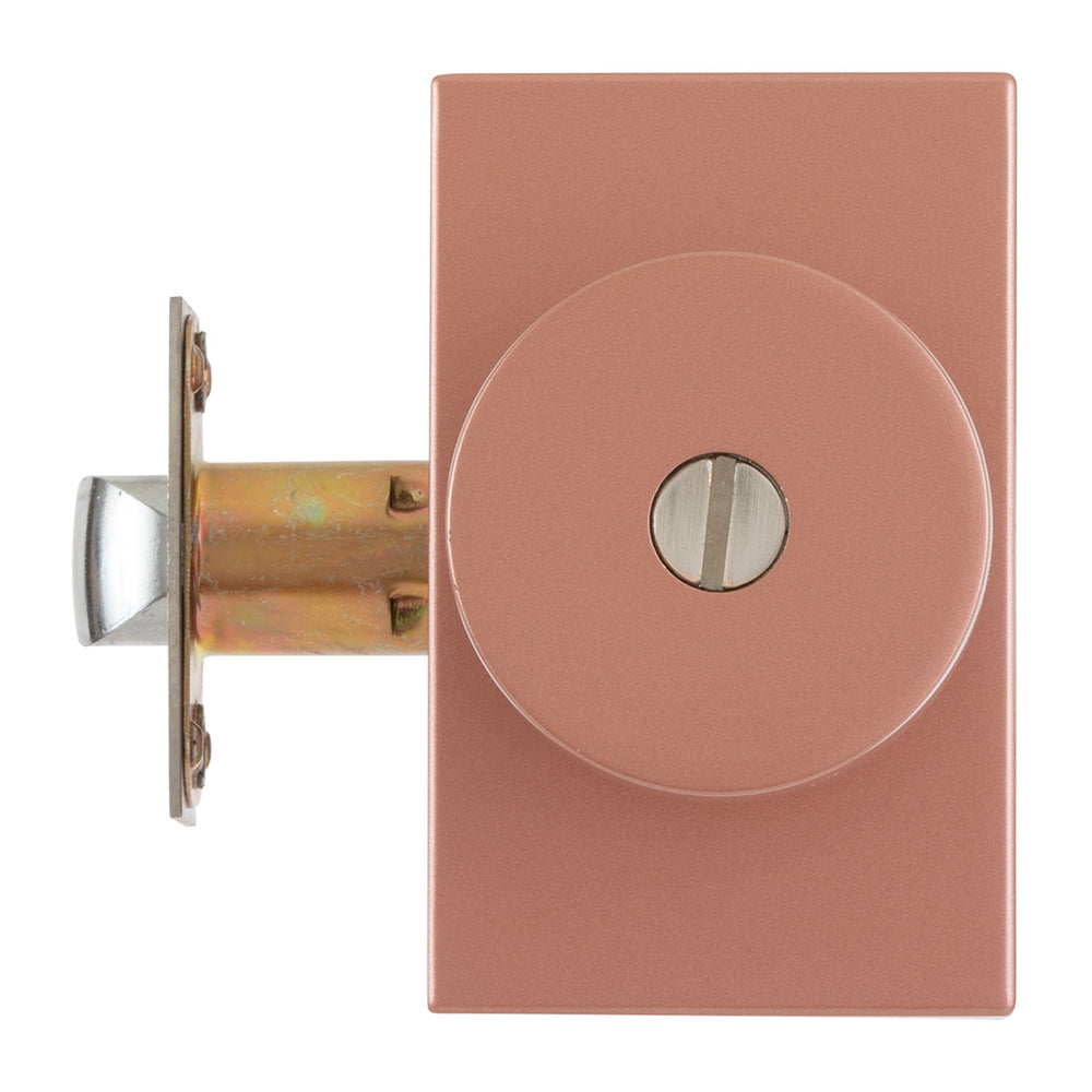 Perilla Baño Rose Gold con Escudo Rectangular - Estilo Santa Fe