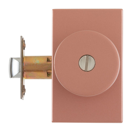 Perilla Baño Rose Gold con Escudo Rectangular - Estilo Santa Fe
