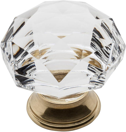 Premium Brass Crystal Cabinet Knob - Elegant Upgrade