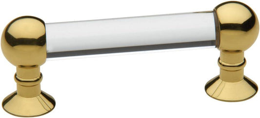 Crystal Pull - Premium Solid Brass | 3" CTC Elegant Design