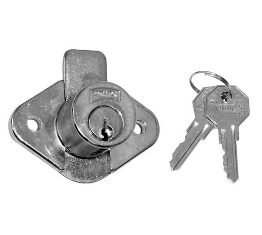 Cerradura para Cajón Mod. 21 Cromo Phillips - Seguridad y Estilo