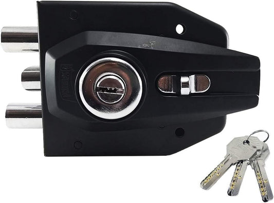 Cerradura Sobrep. Alta Seguridad AS-2000 Negro | Protección Hogar