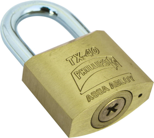 Candado de Seguridad de Latón con Gancho de Acero Cementado