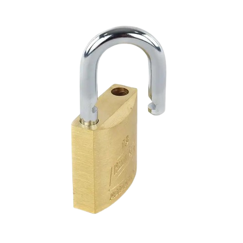 CANDADO DE LATÓN SÓLIDO 4 PERNOS 44 MM GANCHO LARGO MOD. 18