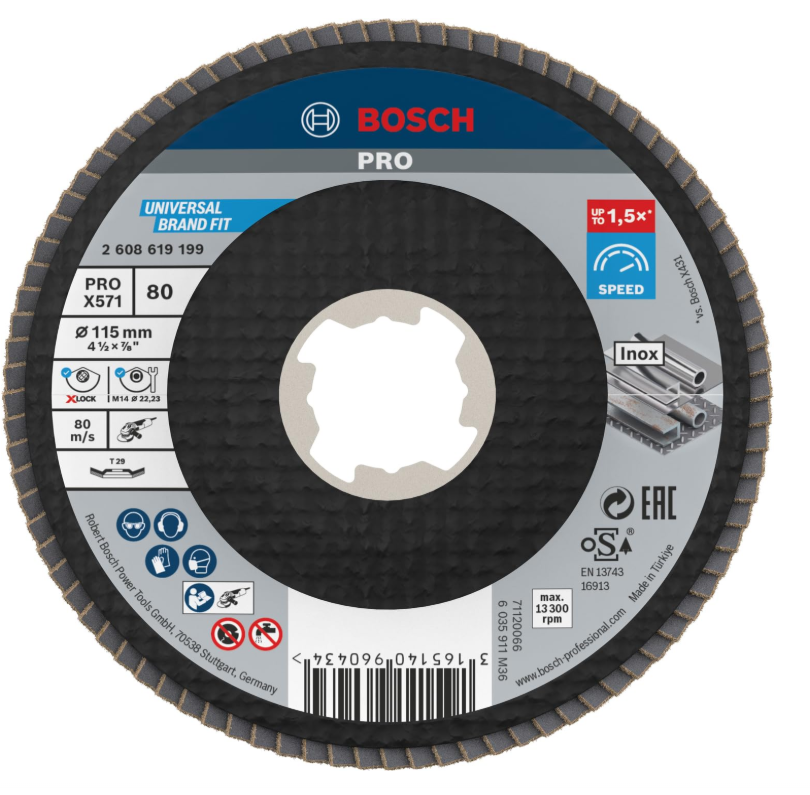 X-LOCK Disco LAM X571 115mm G80 - Corte Profesional