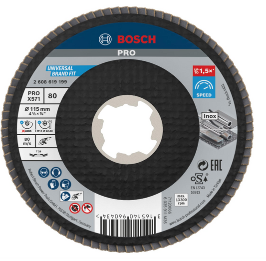 X-LOCK Disco LAM X571 115mm G80 - Corte Profesional