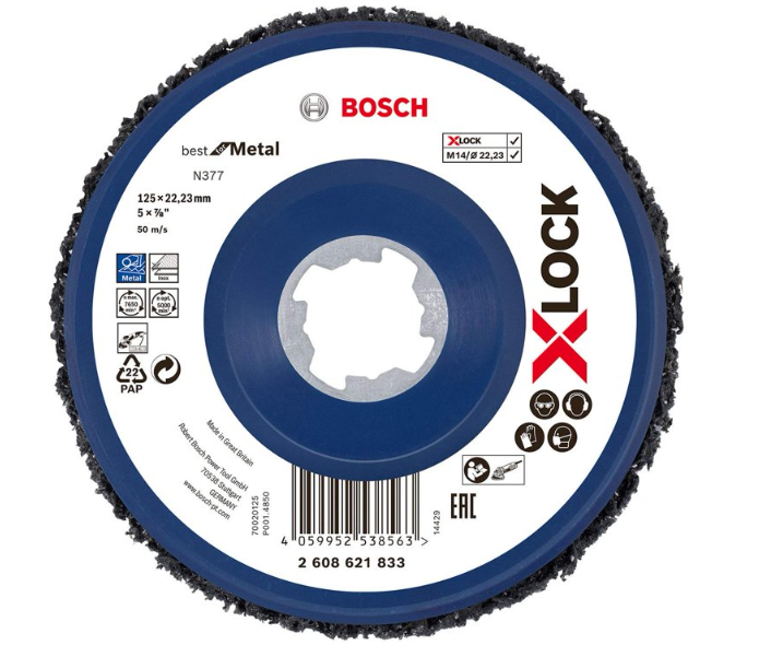 Disco de Fibra X-LOCK 5" STD Metal - Corte Profesional