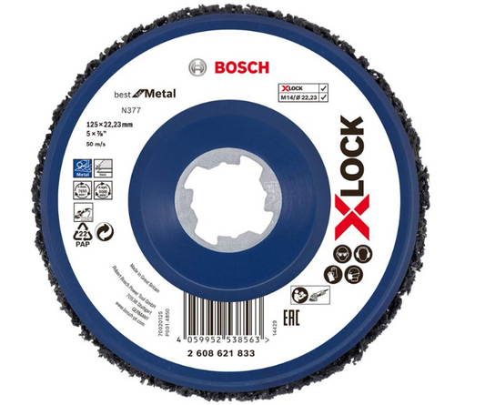 Disco de Fibra X-LOCK 5" STD Metal - Corte Profesional