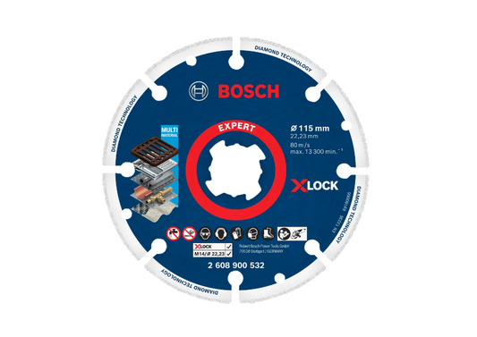 Disco Diamantado Bosch 115mm X-Lock para Metal