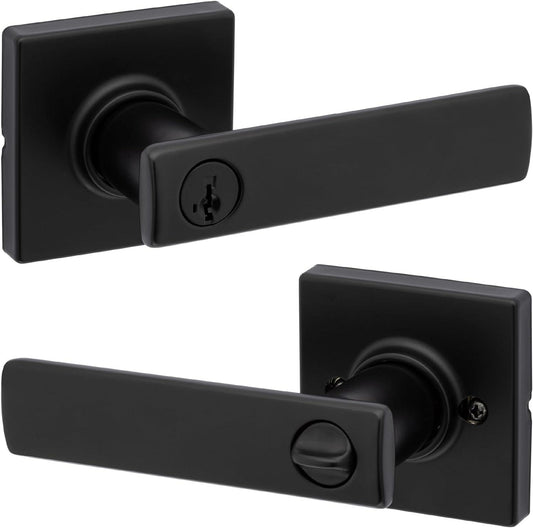 Cerradura SmartKey Seguridad Exterior Negro Mate Kwikset