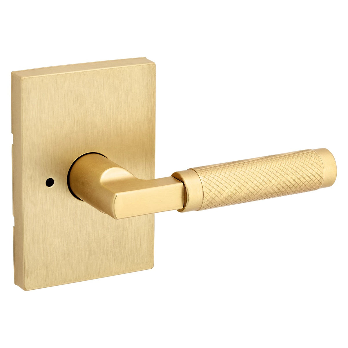 Manija de Latón Satinado Prava para Baño y Puertas - Resistente