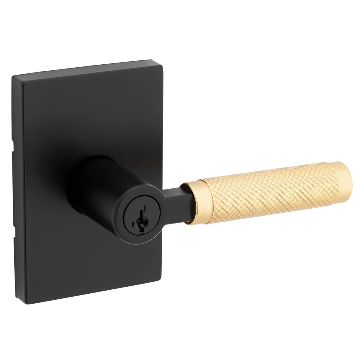 Manija Negra Mate para Puertas - Elegante y Duradera