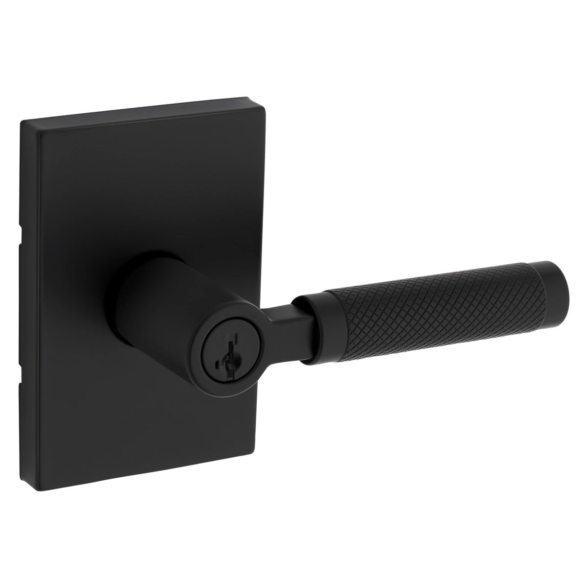 Manija Prava Negra Mate para Puertas - Ergonómica y Duradera